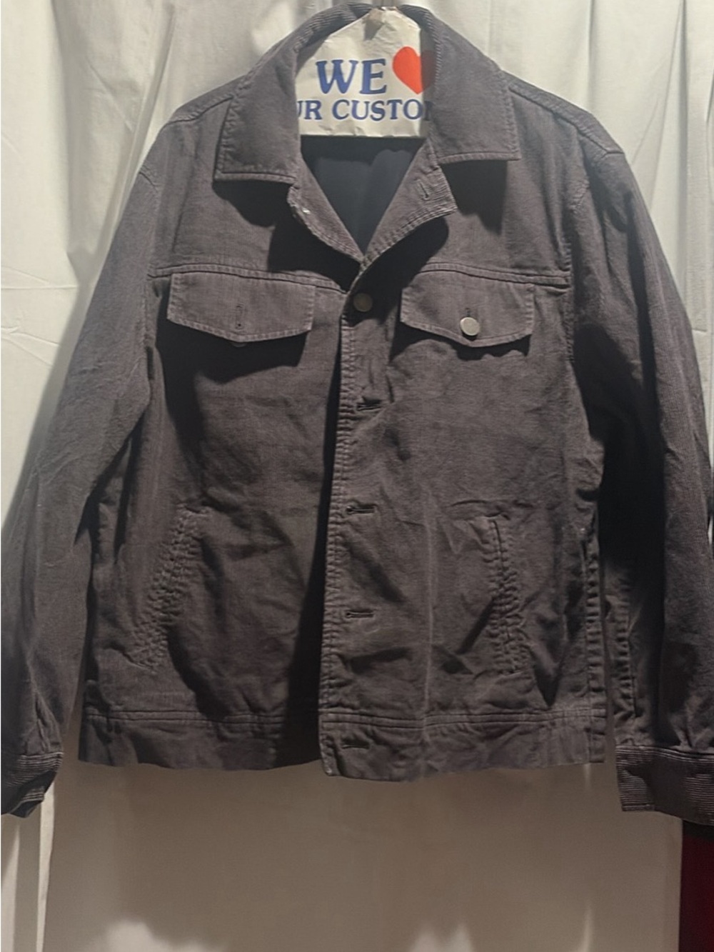 Women’s Dark Gray Casual Button-Front Jacket